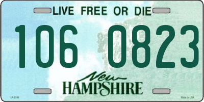NH license plate 1060823