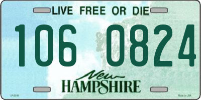 NH license plate 1060824