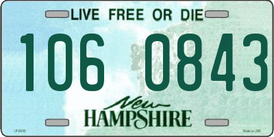 NH license plate 1060843