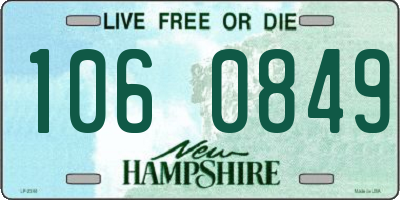 NH license plate 1060849