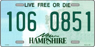NH license plate 1060851