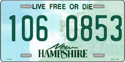 NH license plate 1060853