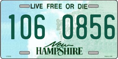NH license plate 1060856