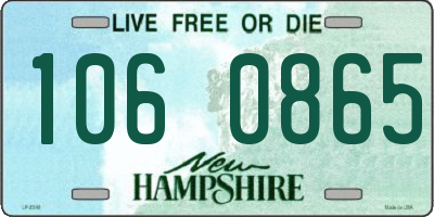 NH license plate 1060865