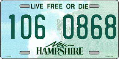 NH license plate 1060868