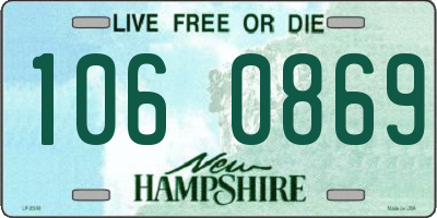 NH license plate 1060869