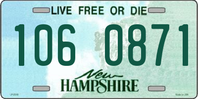 NH license plate 1060871