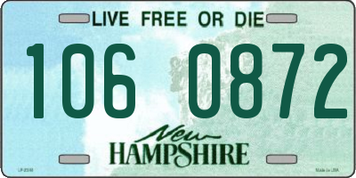 NH license plate 1060872