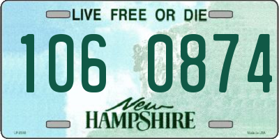 NH license plate 1060874