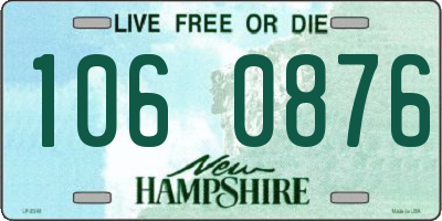 NH license plate 1060876