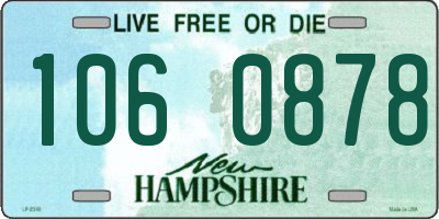 NH license plate 1060878