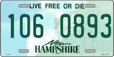 NH license plate 1060893