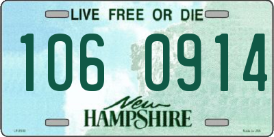 NH license plate 1060914