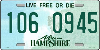 NH license plate 1060945