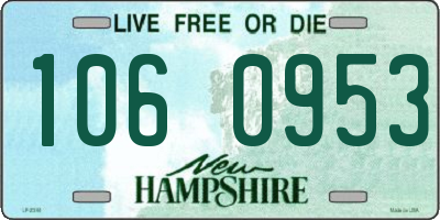 NH license plate 1060953