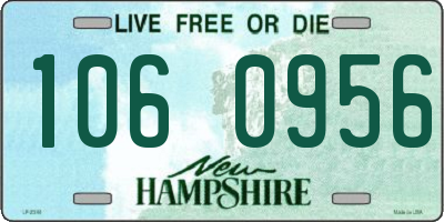 NH license plate 1060956