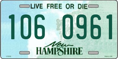 NH license plate 1060961