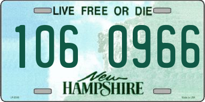 NH license plate 1060966