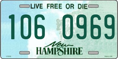 NH license plate 1060969