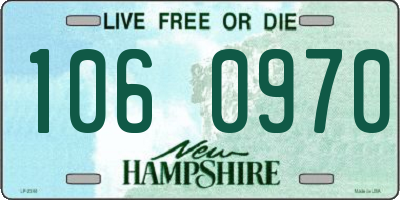 NH license plate 1060970