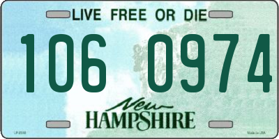 NH license plate 1060974