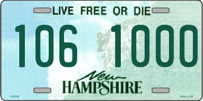 NH license plate 1061000