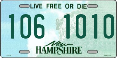 NH license plate 1061010