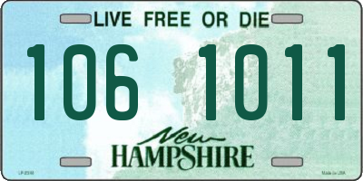 NH license plate 1061011