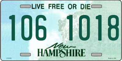 NH license plate 1061018