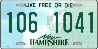 NH license plate 1061041