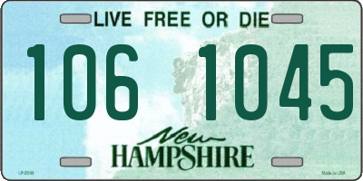 NH license plate 1061045
