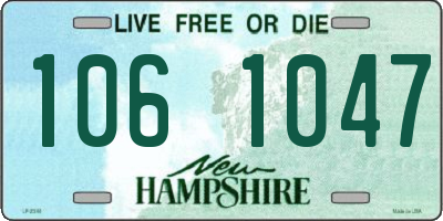 NH license plate 1061047