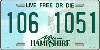 NH license plate 1061051