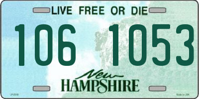 NH license plate 1061053