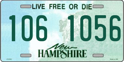 NH license plate 1061056