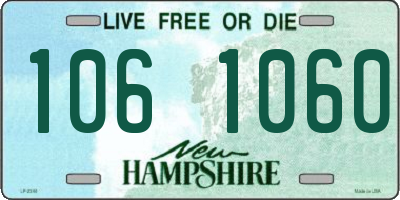 NH license plate 1061060