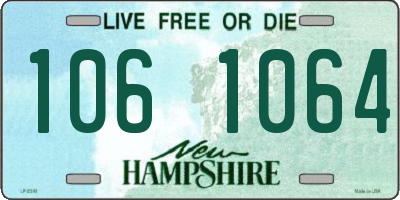 NH license plate 1061064