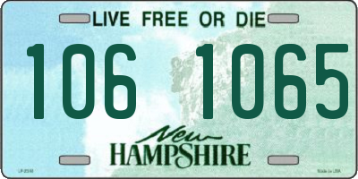NH license plate 1061065