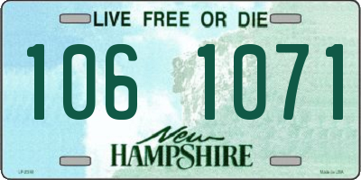 NH license plate 1061071
