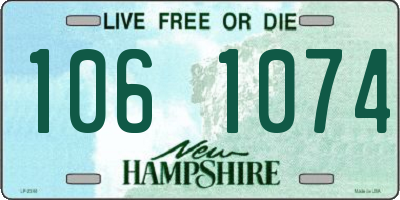 NH license plate 1061074
