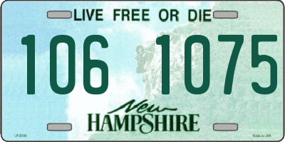 NH license plate 1061075
