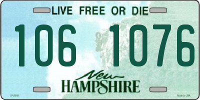 NH license plate 1061076