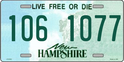 NH license plate 1061077