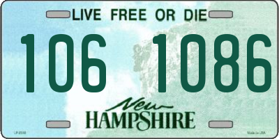NH license plate 1061086