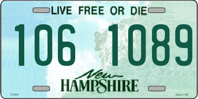 NH license plate 1061089