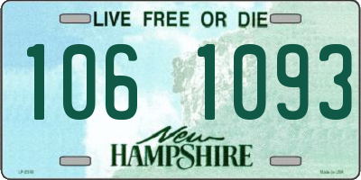 NH license plate 1061093