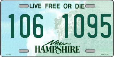 NH license plate 1061095