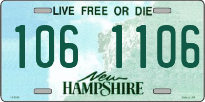 NH license plate 1061106