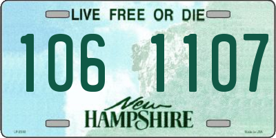 NH license plate 1061107