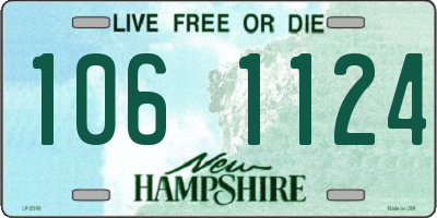 NH license plate 1061124